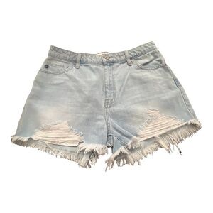 KanCan distressed denim shorts